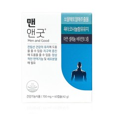 유유제약 맨앤굿 60캡슐 전립선 쏘말메토 옥타코사놀, 1개, 60개
