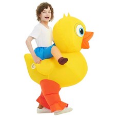 COMIN 공기 주입식 오리 코스튬 아동용 귀여운 블로우 업 파티 할로윈 139.7cm(55인치) 169481, COMIN 공기 주입식 오리 코스튬, 아동용 귀여운 블
