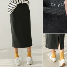 데일리앤 H라인 기모 롱 마벨 스커트