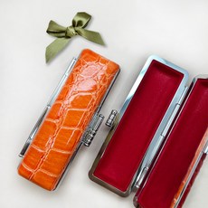 스튜디오 낙관적 도장 케이스 파우치 지갑 보관함 도장집 개인 법인 인감도장 옐로우골드