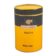 Dxon 고전적인 큰 시가 튜브 세라믹 시가 선물 상자와 보습 튜브 시가 항아리, Yellow, 1개