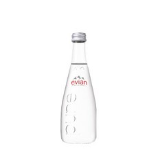에비앙 글라스 생수, 750ml, 12개