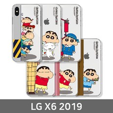111 새론미래 / LG X6 2019 짱구 호잇 투명젤리케이스 X625 캐릭터케이스 휴대폰케이스 BAR형