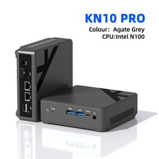 미니 PC 컴퓨터 TexHoo 데스크탑 알더 레이크 N100 N95 윈도우 11 인텔 12 번째 DDR5 RAM NVME SSD 와이파이 6 BT5.2 2.5G LAN RJ45, 없음, 16GB, 3) KN10 PRO-Agate Grey - 16GB