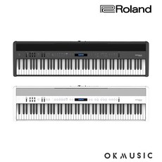 롤랜드 FP60X / FP-60X 디지털피아노 ROLAND 페달 보면대 패키지, 화이트