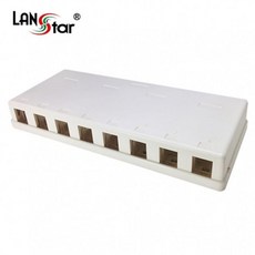 Blank 네트워크자재 box 아웃렛 돌출형 구내공사 8port 통신자재 모듈라잭 랜자재 랜공사자재, 단일색상