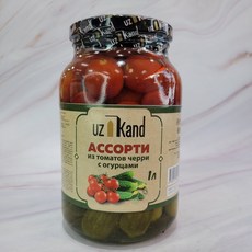 우즈칸드 토마토 오이 절임 피클 1kg (우즈베키스탄) Uzkand Pickled Tomato Cucumber 1kg (Uzbekistan), 1개