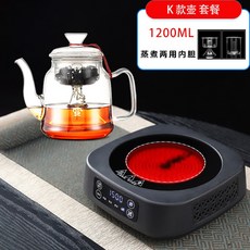 핫플레이트 캠핑용 인덕션 차박 터치식 이동식 스토브, 일반형, 13.업그레이드 터치블랙 I형 1200ML
