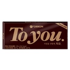 오리온 투유 우유초콜릿, 60g, 30개