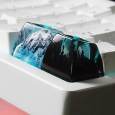 아티산 키캡 아키산 st Keycap 스노우 마운틴, B