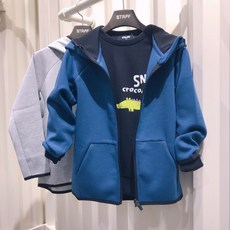 스탭키즈 유아 아동 키즈 주니어 네오 플렌 후드 짚업 운동복 트레이닝복