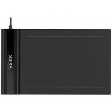 [해외 직배송] Docooler VEIKK S640 디지털 그래픽 드로잉 태블릿 6*4 인치 원터치 지우개 맥 윈도우와 호환 (8192 압력에 민, 1, 단일옵션