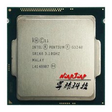 인텔 펜티엄 듀얼 코어 CPU 프로세서 3M 53W LGA 1150 G3240 3.1 GHz, 한개옵션0