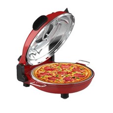 전기 피자메이커 피자 오븐 그릴 화덕 가열기 1200W, 타이머 + 온도 조절기