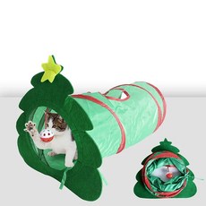 무지개 접합 애완 동물 고양이 터널 접이식 폴리에스터 천 채널, 1개
