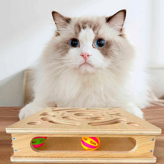 Woof ~ Meow 고양이 볼놀이 장난감, 사이즈 28.5 cm x 28.5 cm, 1개