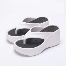 소소걸 리코 쪼리 여성 키높이 9cm 통굽 슬리퍼 플립플랍