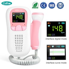 Coofe Doppler 태아 감지기 아기 심장박동 임신한 측정기 가정 모니터링 심장 박동 모니터 건강 태아 도플러, 02 FD-270B