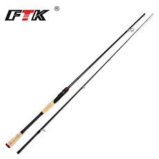 FTK 100% 탄소 방적 낚싯대 유혹 무게 2 30g 오징어 파이크 낚시 극 여행 막대에 대한 2 섹션|낚시대들|, 러시아, 1개, 1.98m(3-15g)