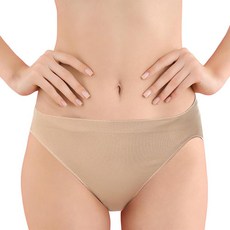 Zenmarkt 여아 및 여성용 댄스 브리프 - 미드 웨이스트 면 발레 속옷 심리스 통기성 수분 흡수 기능성 브리프 청소년 성인용 (어린이 S/I 만 5-8세) 베이지, 3-5T
