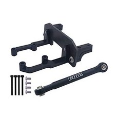 LNIMI RC 110 트럭 차축 알루미늄 서보 마운트 + 카본 홀더 + AXIAL SCX10 II AR44 90046 90047 90060 블, 한 색상_One Size, 한 색상_One Size, 한 색상