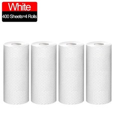 주방 일회용 헝겊 부직포 청소 천 세탁 행주 수건 수세미 패드, 5.White 400pcs(4ro.., 1개