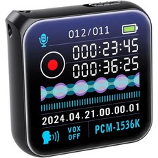 aikesen 64G Digital Voice Activated Recorder시각 재생용 화면 포함 녹음 장치 핸디 업무용 70시간 USB C 사운드 레코더 강의 회의 Pho