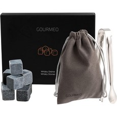 GOURMEO 위스키 스톤 9개세트 아이스 큐브 스톤 재사용가능, 종이상자+위스키스톤9개, 1세트