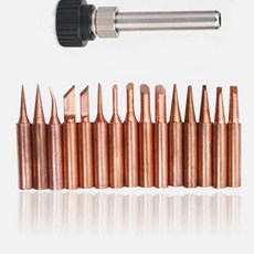 936907 슬리브 케이싱을 사용한 Hakko 936 납땜 스테이션 팁 비자기 순수 구리 900MT 아이언 팁 용접 팁, 01 6tip with sleeve