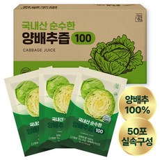 고려산청 정품인증 국내산 순수한 양배추즙 50p, 1개, 4L