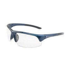 Smith Wesson Corporal Half Frame Shooting Glasses with No-Slip Rubber Impact Resistance and Stora, One Color_Blue With Clear, One Color