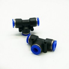 원터치 고압호스 T 분배기 (T자) 6mm 1개입 수초용품 CO2조절밸브 붐베 레귤레이터 연결, 1개