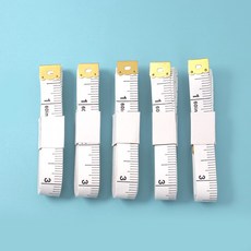 바디측정 피팅 줄자(1.5M) 5p세트 재단줄자, 1개