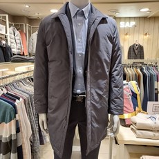 SAP BG *신상품 50%* 캐주얼과 정장 코트로 착용 가능한 스텐 카라 베이직 다운 맥코트 (진회색)