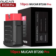 MUCAR BT200/BT200 Pro obd2 블루투스 진단 도구 전체 시스템 진단 오일 sas 15 모든 자동차 코드 리더 용 obd 2 스캐너 재설정, 10pcs BT200 Pro