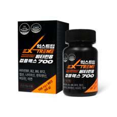 익스트림 비타민B 컴플렉스 700mg X 60정, 3박스 (6개월분)