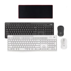 로지텍 MK295 무소음 무선 키보드 마우스세트 + 장패드, 화이트, MK295 + 장패드, 일반형