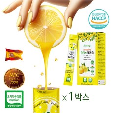 레몬즙 원액 100% 스틱 유기농 레몬 디톡스 추천 1일 1회 데일리 톡톡 매일 1레몬 공복 섭취 가능 리얼 착즙 NFC 레몬수 레몬물 효능 레몬워터 레몬차 식약처 인증, 280g, 1박스