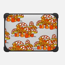 케이스티파이 CASETiFY 맥북 프로 13인치 2020/2022 바운스 케이스 매튜 랭길 블랙의 오렌지 버섯, 케이스티파이 CASETiFY 맥북 프로 13인치 202, 1개