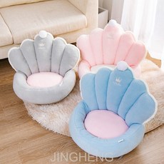 JINGHENG유아 소파 캐릭터 유아 소파어린이 소파 소파 의자 등받이 편하다 바닥에 쿠션 의자 침실 귀엽다 1인 미니 아기, 회색 왕관