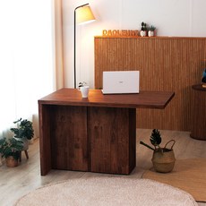 [UFO] 다올퍼니 아떼 원목 아일랜드 식탁 홈바 테이블 수납 조리대 1200, A-1. 마호가니