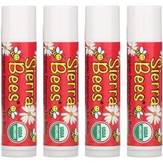 Sierra Bees オガニックリップバム ザクロ 4パック 各4 25g 0 15オンス 999999559089, One Size, One Color