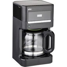 브라운 KF7070 브루센스 드립 글라스 커피 메이커 12컵 스텐, Black_Brew Sense Drip Coffee M