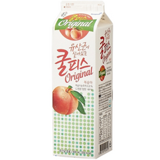 쿨피스 복숭아맛, 930ml, 2개