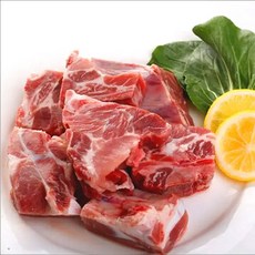 (배터짐) 업소용 수입산 돼지목뼈 10kg 등뼈찜 감자탕 돼지갈비 돼지사골 뼈해장국 도매, 1개