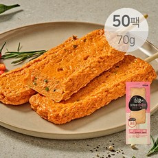 [꼬꼬빌] 심쿵 어묵바 매콤한맛 70g 50팩, 심쿵어묵바 매콤한맛 70g 50팩