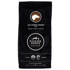 [미국직구] 키킹홀스커피 454 홀스 파워 다크로스트 홀빈 커피원두 284g 1개 Kicking Horse Coffee 454 Horse Power Dark Roast