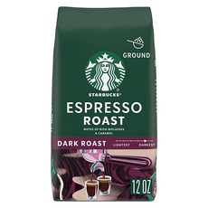 스타벅스 183503 Starbucks 그라운드 커피 다크 로스트 이탈리안 100프로 아라비카 1백532.3ml18온스, 28 Ounce (Pack of 1), French Roast, 5.323L