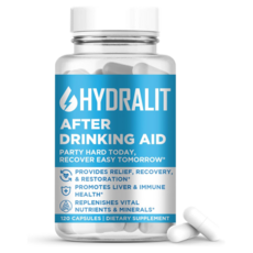 하이드라리트 hangover DHM 디하이드로미리세틴 1200mg +L-시스테인+L-테아닌+밀크씨슬+생강+인삼+흑후추 함유 복합체 120캡슐, 1개, 10mg
