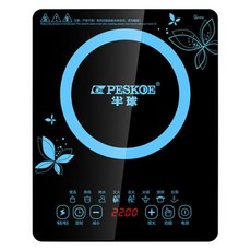 1구인덕션 하이라이트 전기 유도 조리기 보일러 방수 2200W 볶음 요리 플레이트 지능형 냄비 스토브 쿡탑 버너 220V 179206, 미국, blue, 1) Blue 미국